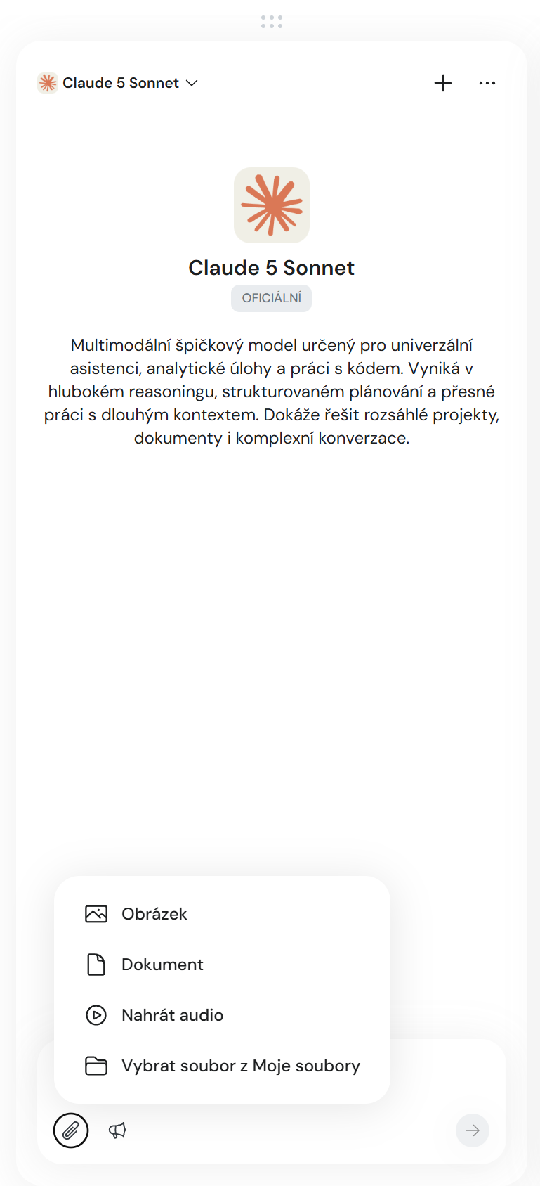 Rozhraní funkce Multichat